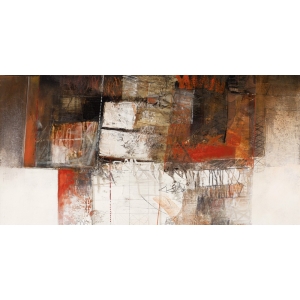 Cuadro abstracto moderno en canvas. Giuliano Censini, Él esperó