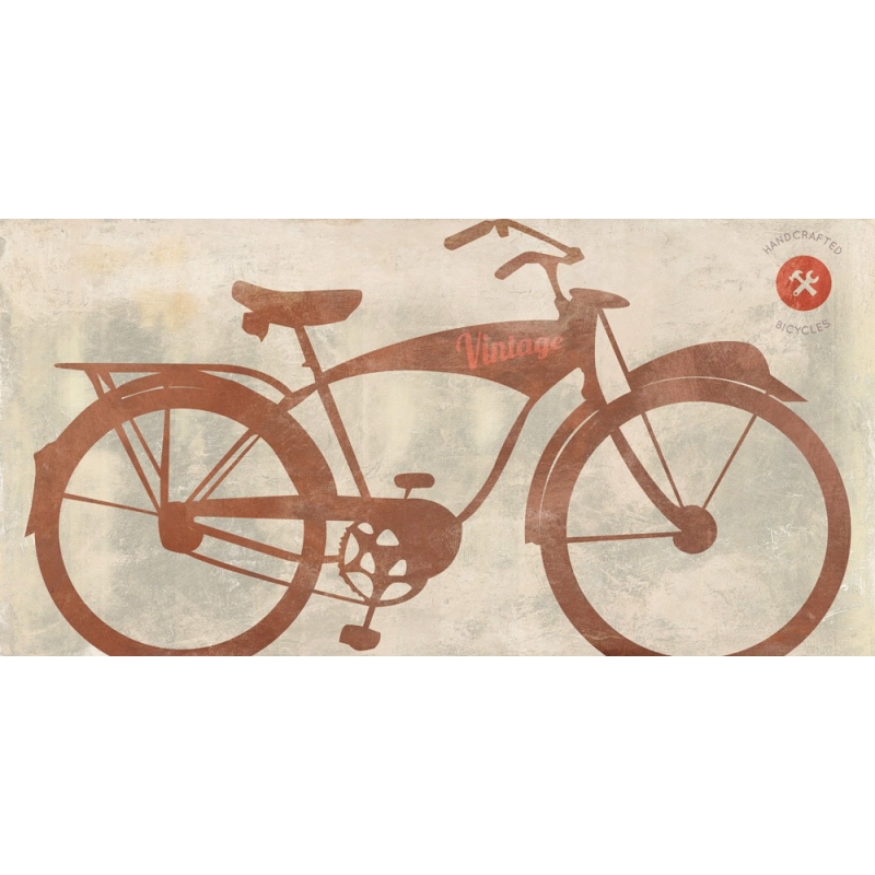 Cuadro pop vintage en canvas. Skip Teller, Vintage Bike