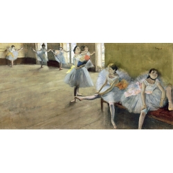 Wall art print and canvas. Edgar Degas, The dance class (detail)