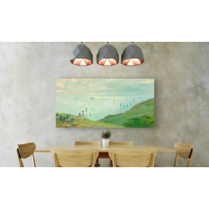 Tableau sur toile. Claude Monet, Falaise à Pourville