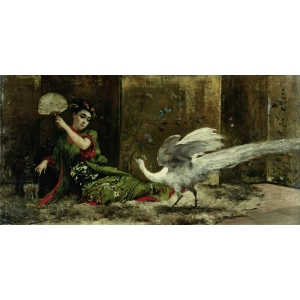 Wall art print and canvas. Georges Clairin, A Japanese Woman