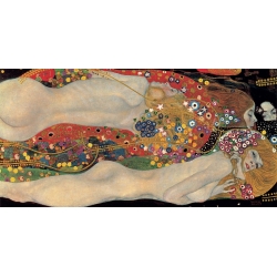 Tableau sur toile. Gustav Klimt, Les serpents d'eau