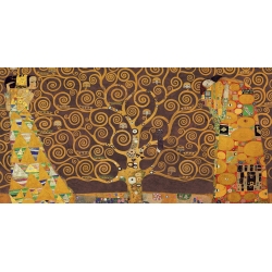 Quadro, stampa su tela. Gustav Klimt, L'Albero della Vita (Brown Variation)