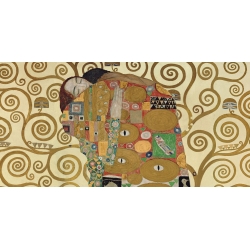 Quadro, stampa su tela. Gustav Klimt, L'Abbraccio