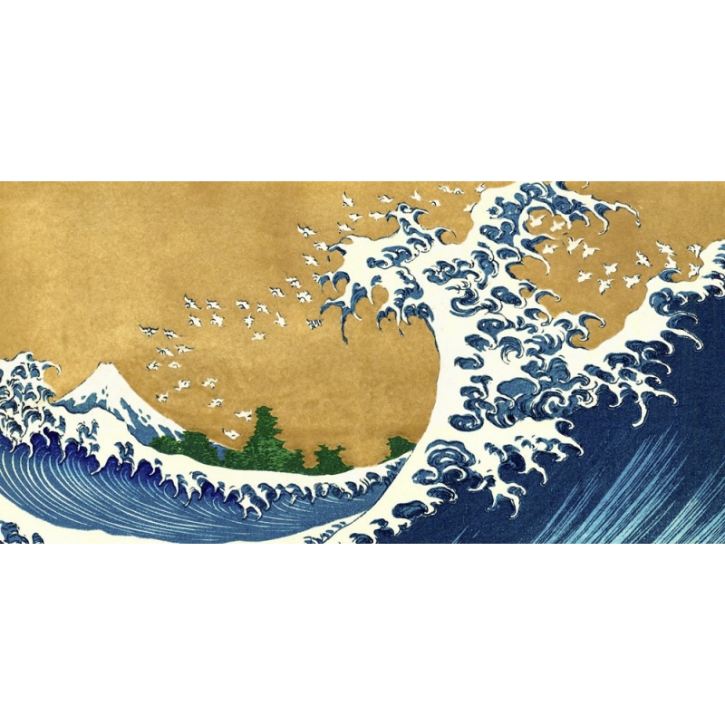La Grande ondata di Kanagawa 40x30cm Tela Immagine Antichi Maestri Pittura Tela Fotografica Immagine su Tela Bilderdepot24 murale Katsushika Hokusai 
