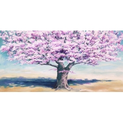 Cuadro árbol en canvas. Jan Eelder, Melocotonero en flor