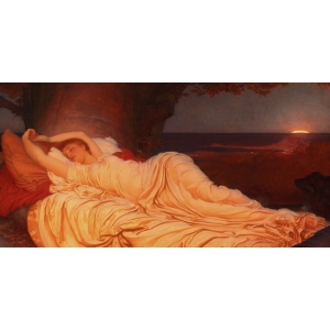Wall art print and canvas. Frederic Leighton, Cymon and Iphigenia (detail)