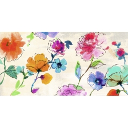 Wall art print and canvas. Michelle Clair, Waterflowers