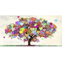 Cuadro pop en canvas. Malìa Rodrigues, Tree of Love
