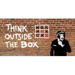 Wall art print and canvas. Masterfunk Collective, Think outside of the box