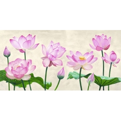 Tableau sur toile. Shin Mills, Fleur de Lotus