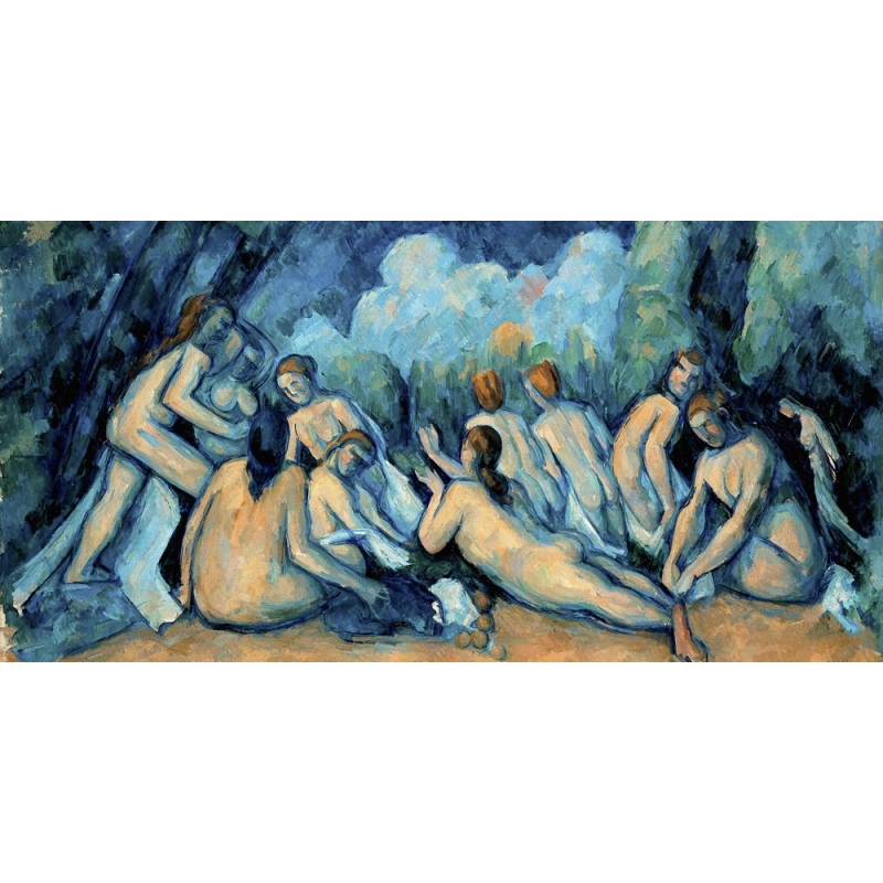 Tableau sur toile. Paul Cezanne, Les Grandes Baigneuses (détail)