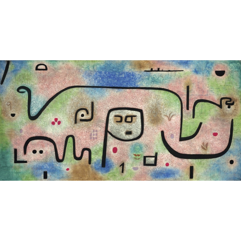 Cuadro abstracto en canvas. Paul Klee, Insula Dulcamara