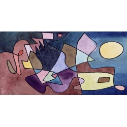 Wall art print and canvas. Paul Klee, Dramatic Landscape
