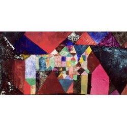 Wall art print and canvas. Paul Klee, Municipal Jewel