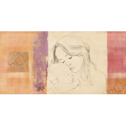 Cuadros mujeres en canvas. Simon Roux, Maternidad III