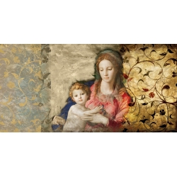 Leinwandbilder. Simon Roux, Jungfrau Maria (aus Bronzino)