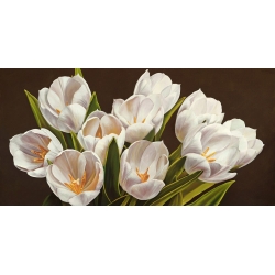 Quadro, stampa su tela. Serena Biffi, Bouquet di tulipani