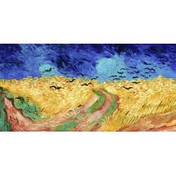 Leinwandbilder. Vincent van Gogh, Weizenfeld mit Raben
