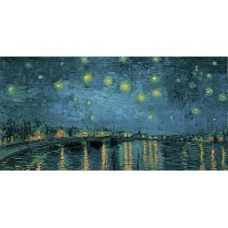Tableau sur toile. Vincent van Gogh, La nuit étoilée (détail)