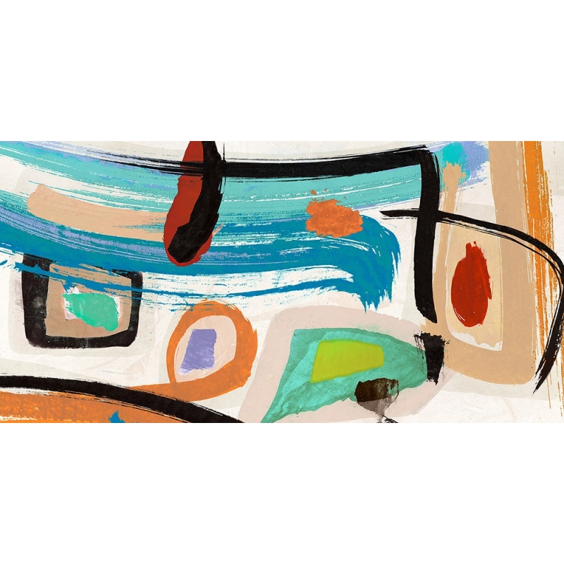 Cuadro abstracto moderno en canvas. Teo Vals Perelli, Aventure
