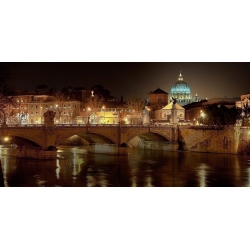 Cuadro en canvas, foto Italia. Ratsenskiy, Roma de noche