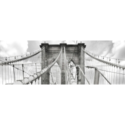 Leinwandbilder. Anonym, Morgen auf der Brooklyn Bridge, New York