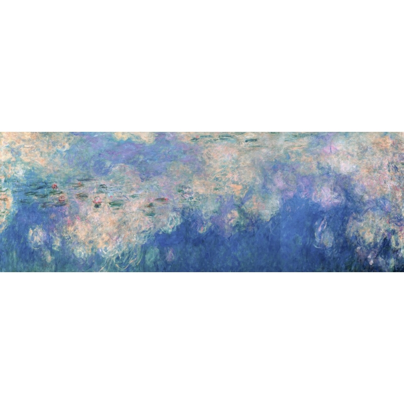 Wall art print and canvas. Claude Monet, Waterlilies: The Clouds (detail)