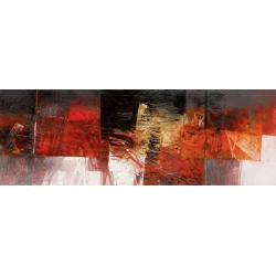 Quadro, stampa su tela. Giuliano Censini, Equilibri in rosso