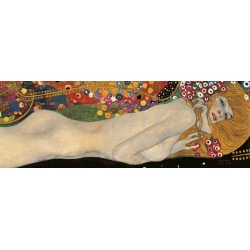 Quadro, stampa su tela. Gustav Klimt, I serpenti d'acqua II (dettaglio)