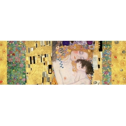 Wall art print and canvas. Gustav Klimt, Klimt Patterns – Deco Panel (The Three Ages of Woman)