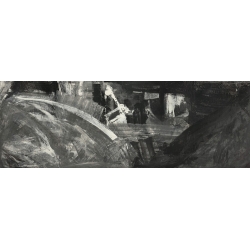 Cuadro abstracto moderno en canvas. Italo Corrado, Sombras de gris II