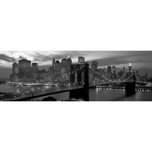 Cuadro en canvas, poster New York. Brooklyn Bridge y Skyline