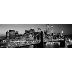 Cuadro en canvas, poster New York. Brooklyn Bridge to Manhattan