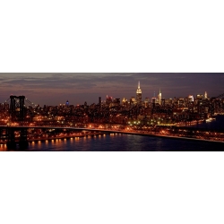 Tableau sur toile. Midtown Manhattan et le pont de Williamsburg