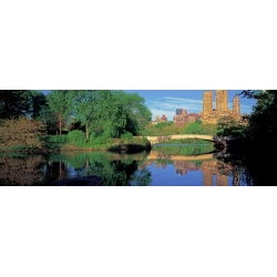 Wall art print and canvas. Berenholtz, Bow Bridge and Central Park West View, New York