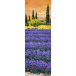 Wall art print and canvas. Tebo Marzari, Afternoon in the lavender
