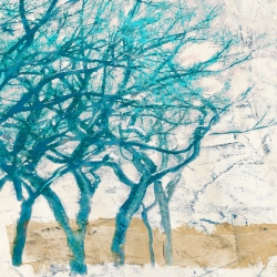 Wall art print and canvas. Alessio Aprile, Turquoise Trees I