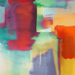 Cuadro abstracto moderno en canvas. Rivieri, Colors of Nature (detalle I)
