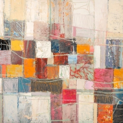Cuadro abstracto moderno en canvas. Lucas, Dia festivo