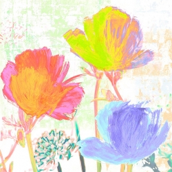 Cuadros de flores modernos en canvas. Divertissement d'eté I