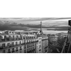 Tableau sur toile. Pangea Images, Matin à Paris (BW)