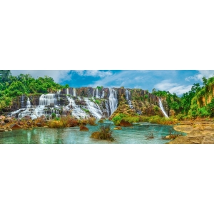 Leinwandbilder. Pangea Images, Pongour Wasserfälle, Vietnam
