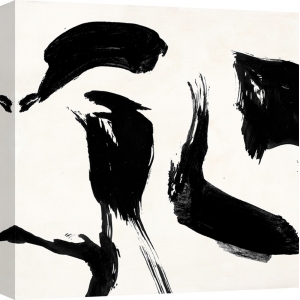 Schwarz und weisse abstrakte leinwandbilder. Peter Winkel, Gestures IV