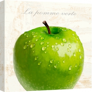 Leinwandbilder für Küche. Remo Barbieri, La pomme vert