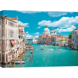 Quadro, stampa su tela. Pangea Images, Canal Grande, Venezia