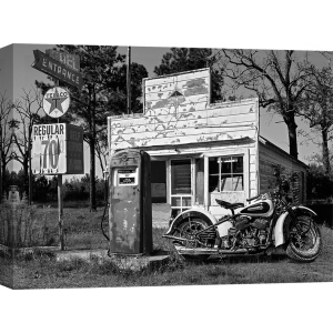 Cuadro en canvas, fotos historicas. Gasolinera abandonada, Nuevo México