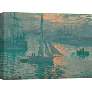 Wall art print and canvas. Claude Monet, Sunrise (Marine)