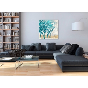 Cuadro árbol en canvas. Alessio Aprile, Turquoise Trees I