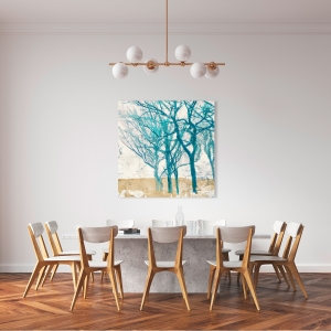 Cuadro árbol en canvas. Alessio Aprile, Turquoise Trees II